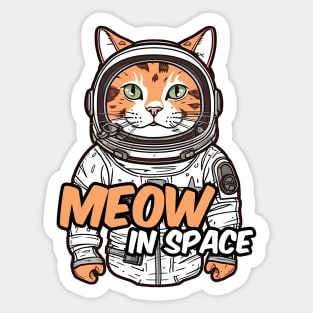 Astronaut cat Sticker